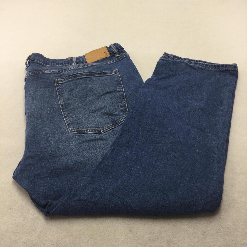 Mutual Weave The Athletic Jeans Mens 52x29 Blue Wash Straight Leg Denim Stretch